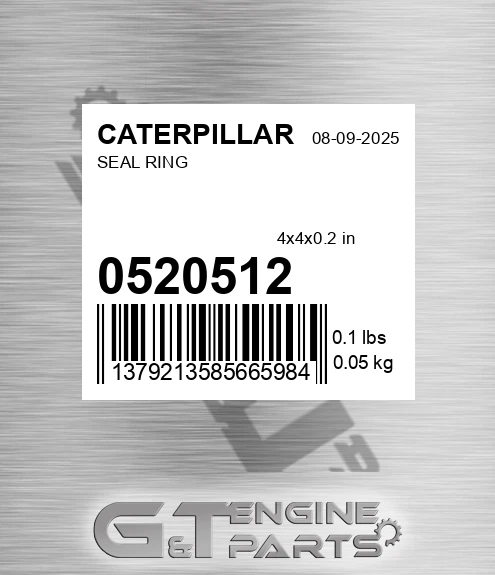 052-0512 Seal Ring for CATERPILLAR