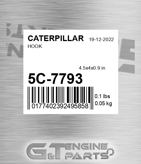 5C7793 Hook for CATERPILLAR