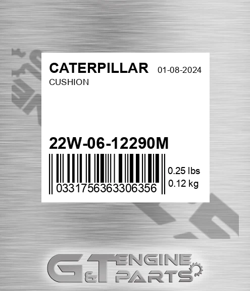 22W-06-12290M Cushion for CATERPILLAR