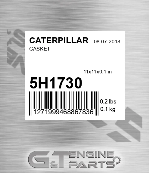 5H1730 Gasket for CATERPILLAR