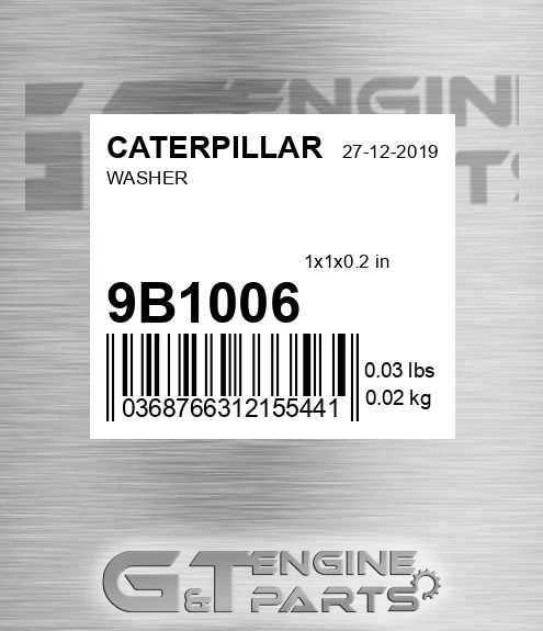 9B-1006 Washer for CATERPILLAR