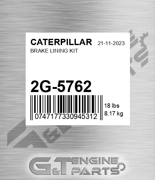 2G-5762 Brake Lining Kit for CATERPILLAR