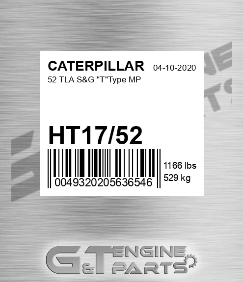 HT17/52 52 Tla S&g "t"type Mp