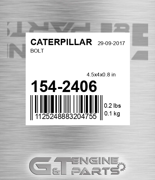 154-2406 Bolt
