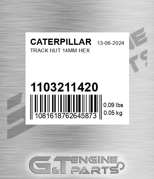 110-32-11420 Track Nut 14mm Hex