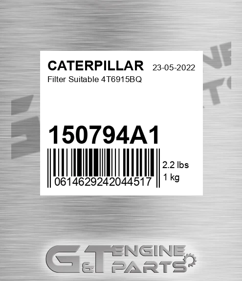150794A1 Filter Suitable 4t6915bq