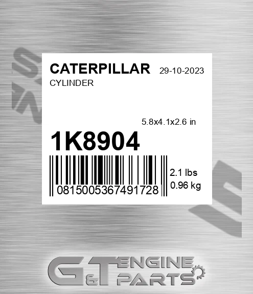 1K8904 Cylinder for CATERPILLAR