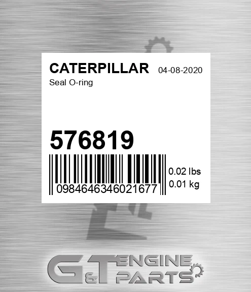 576819 Seal O-ring