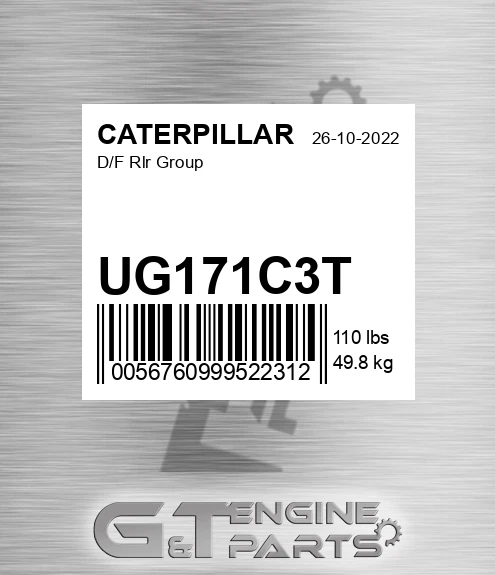 UG171C3T D/f Rlr Group for CATERPILLAR