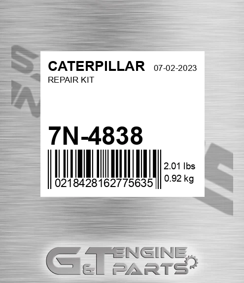 7N-4838 Repair Kit for CATERPILLAR
