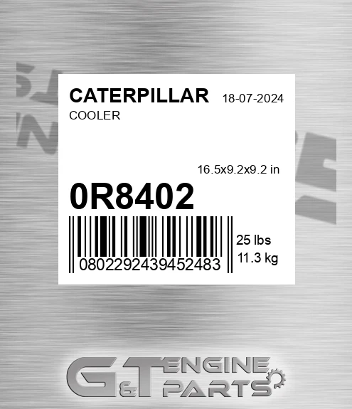 0R-8402 Cooler for CATERPILLAR