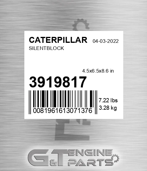 391-9817 CATERPILLAR Silentblock