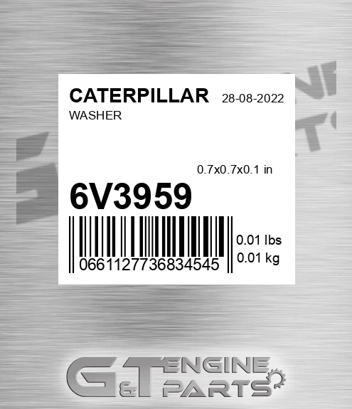 6V-3959 Washer for CATERPILLAR