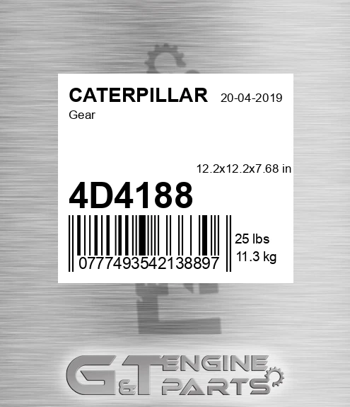 4D4188 Gear for CATERPILLAR