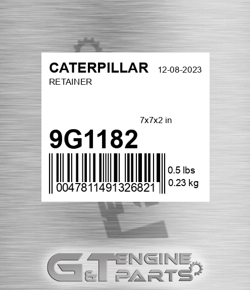 9G-1182 Retainer for CATERPILLAR