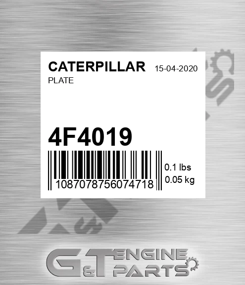 4F4019 Plate