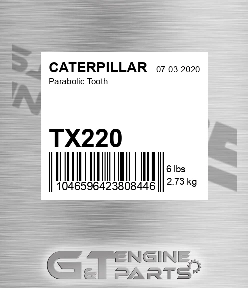 TX220 Parabolic Tooth