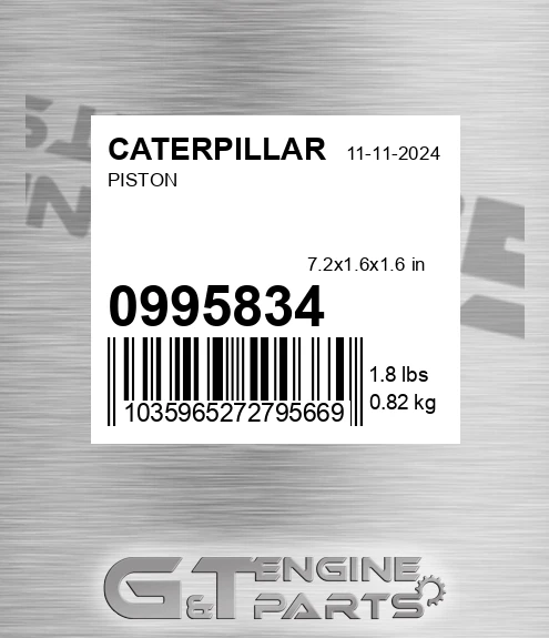 099-5834 Piston for CATERPILLAR