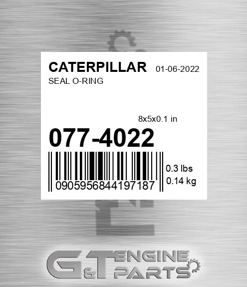 077-4022 Seal O-ring for CATERPILLAR