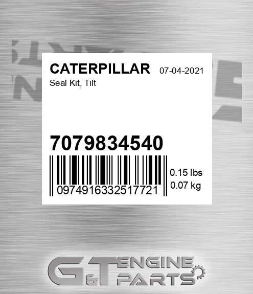 7079834540 Seal Kit, Tilt for CATERPILLAR