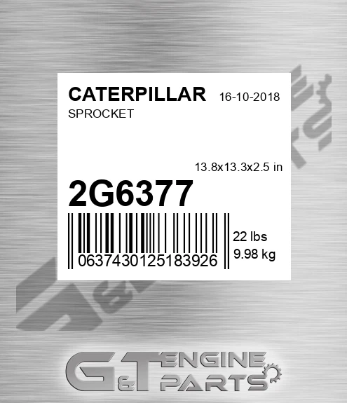 2G-6377 Sprocket