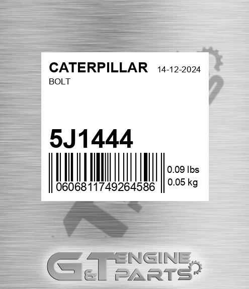 5J-1444 Bolt for CATERPILLAR