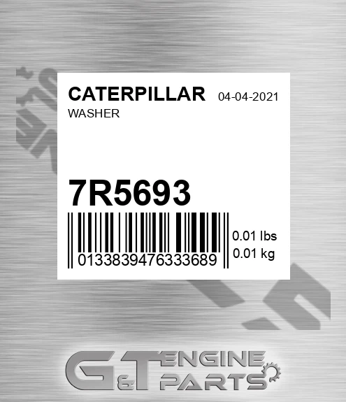 7R-5693 Washer for CATERPILLAR