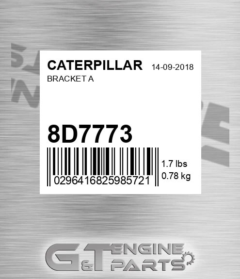 8D7773 CATERPILLAR Bracket A