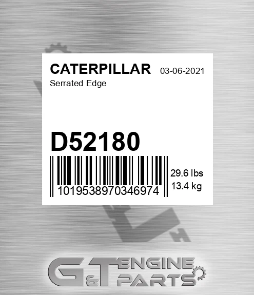 D52180 CATERPILLAR Serrated Edge