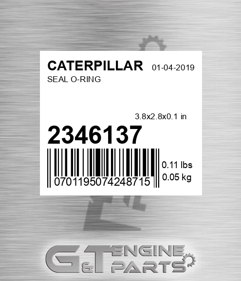 234-6137 Seal O-ring for CATERPILLAR