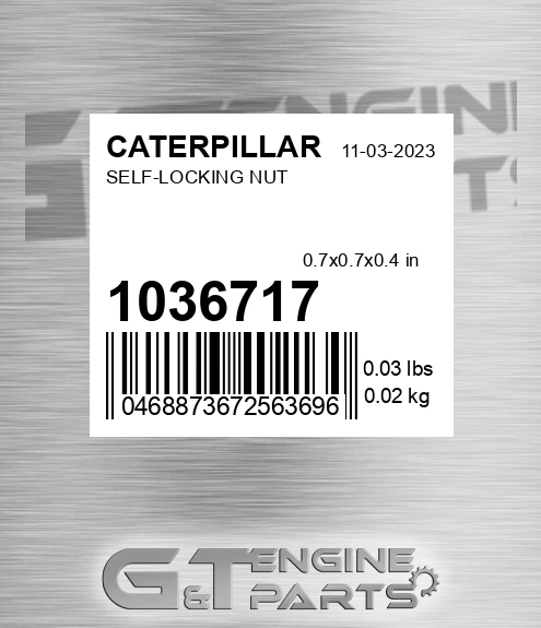 103-6717 Self-locking Nut