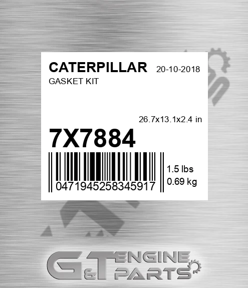 7X7884 Gasket Kit for CATERPILLAR