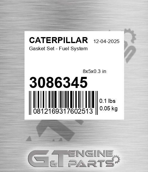 3086345 CATERPILLAR Gasket Set - Fuel System