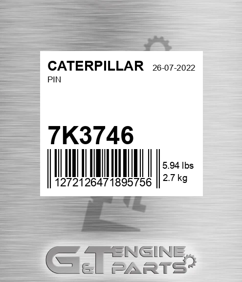 7K-3746 CATERPILLAR Pin
