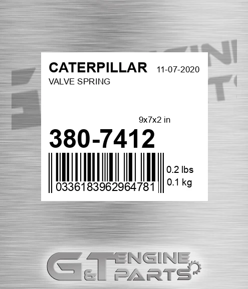 380-7412 Valve Spring for CATERPILLAR