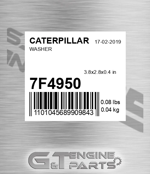 7F4950 Washer for CATERPILLAR