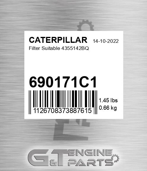 690171C1 Filter Suitable 4355142bq