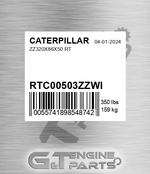 RTC00503ZZWI Zz320x86x50 Rt