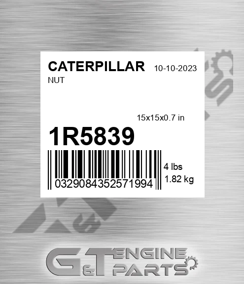 1R5839 Nut for CATERPILLAR