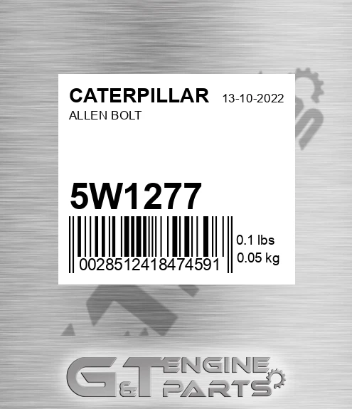 5W-1277 Allen Bolt for CATERPILLAR