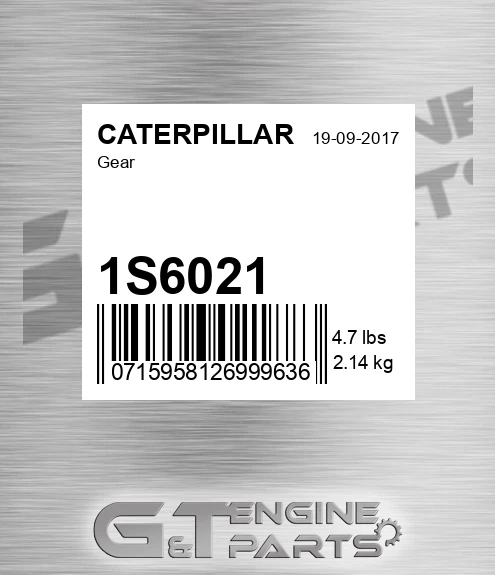 1S6021 Gear for CATERPILLAR