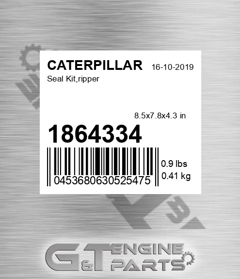 1864334 Seal Kit,ripper