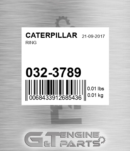 032-3789 Ring for CATERPILLAR