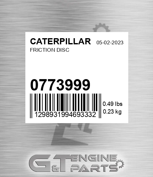 077-3999 Friction Disc