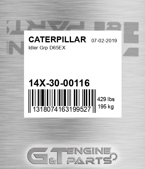 14X-30-00116 Idler Grp D65ex for CATERPILLAR