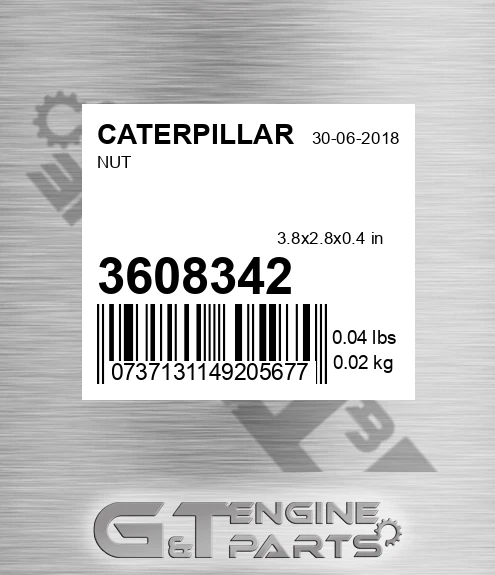 360-8342 Nut