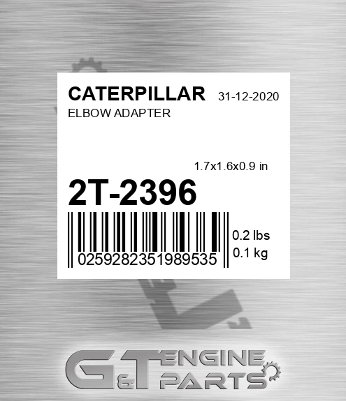 2T-2396 Elbow Adapter for CATERPILLAR