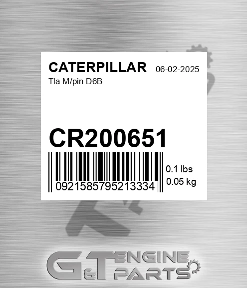 CR200651 Tla M/pin D6b for CATERPILLAR