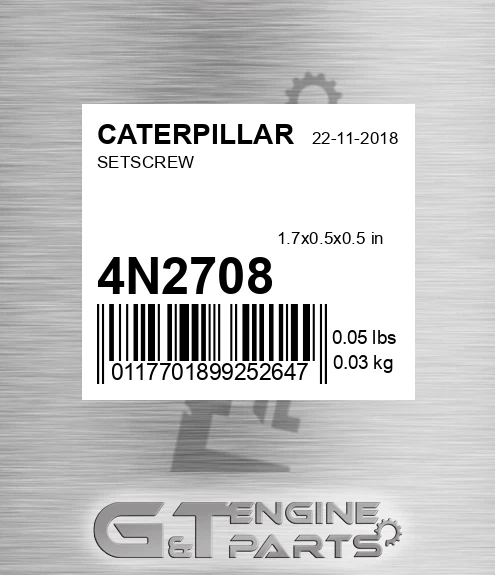 4N2708 Setscrew
