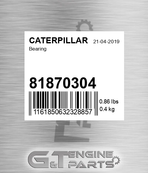 81870304 Bearing